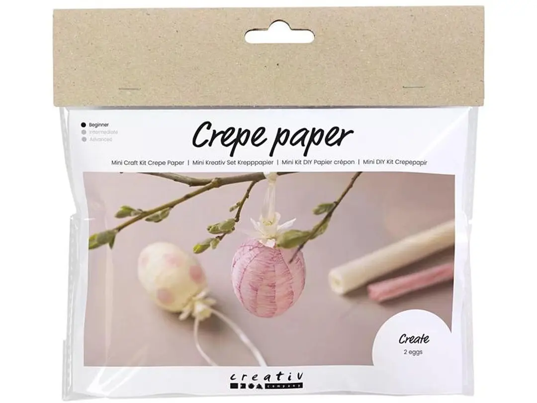 Bastelset Mini Krepppapier Eier