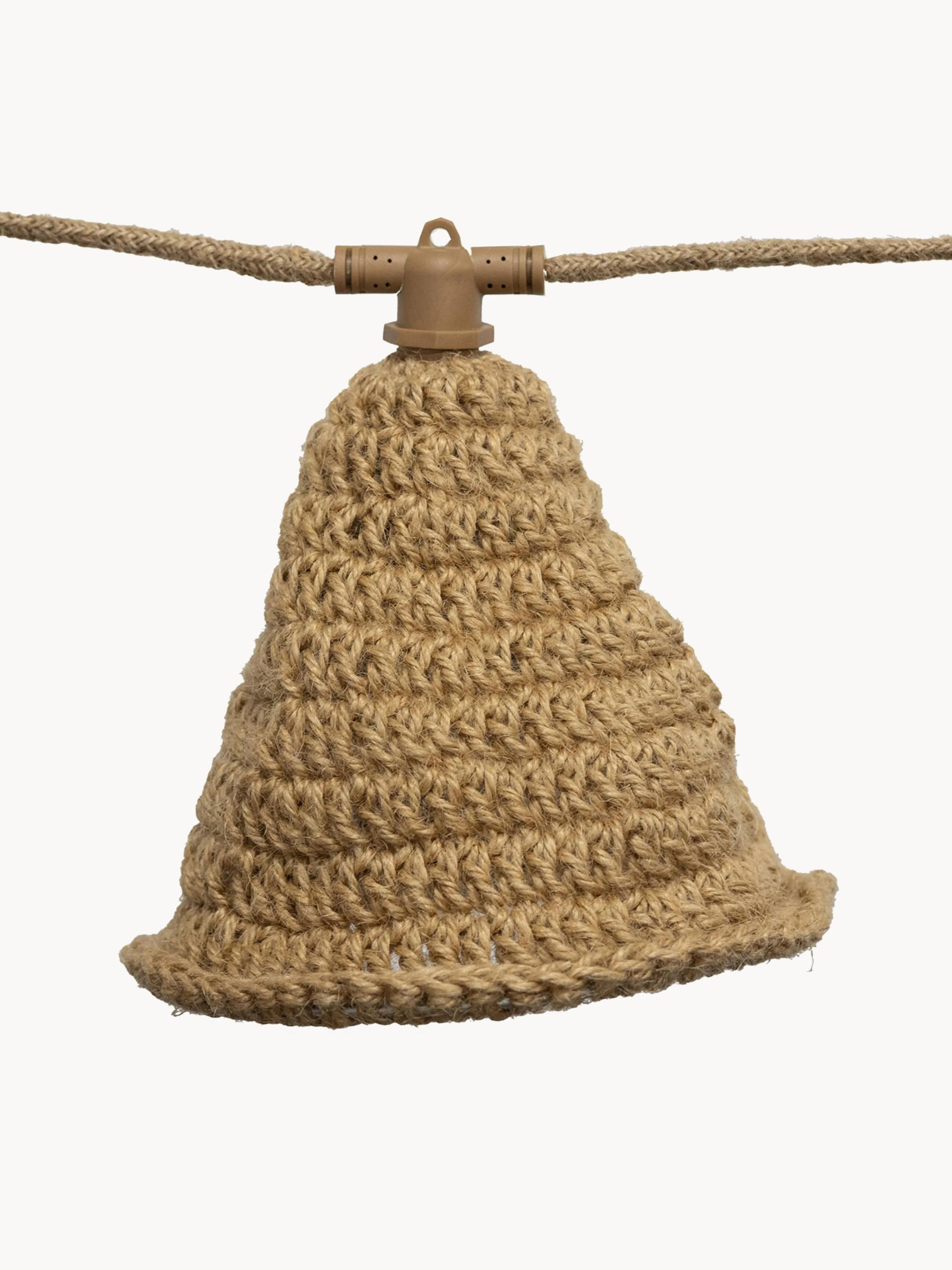 Solar LED-Lichterkette Maro aus Jute