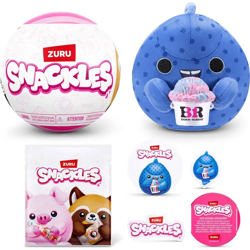 Plüschtier 5er-Set Snackles