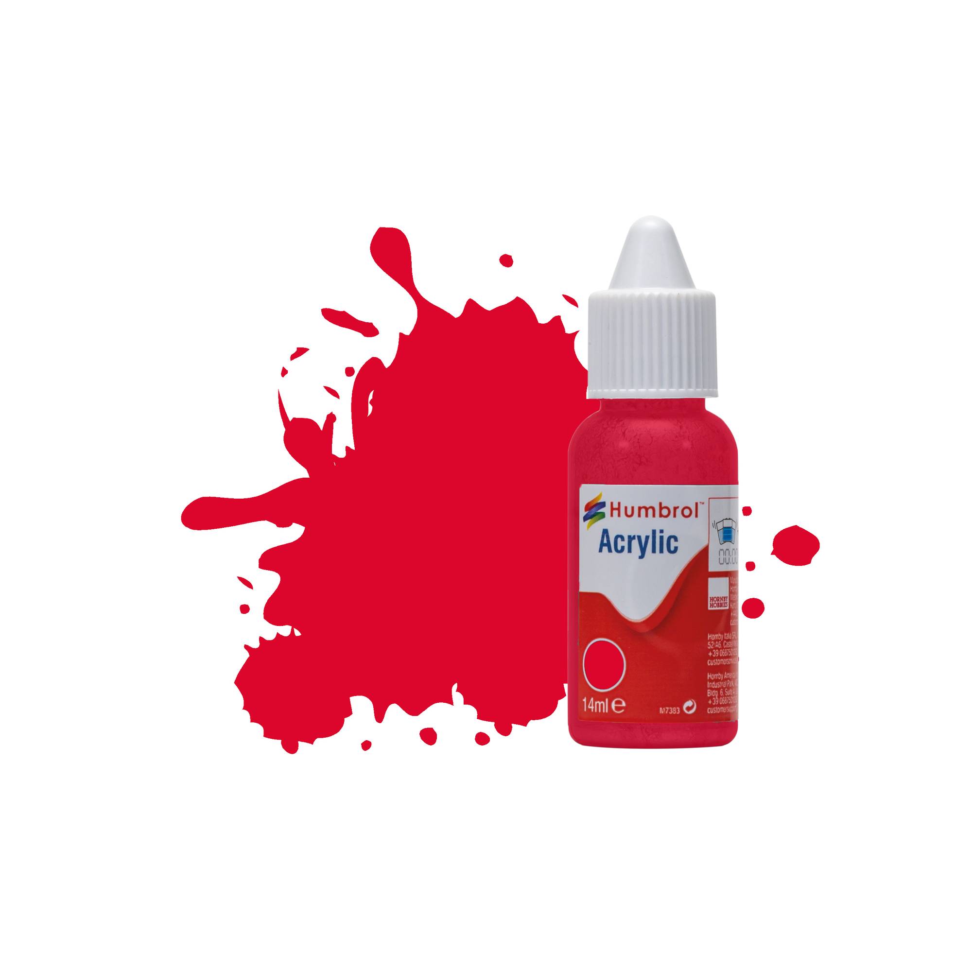 Humbrol 238 Red Arrow Gloss Acrylic Paint Dropper 14ml
