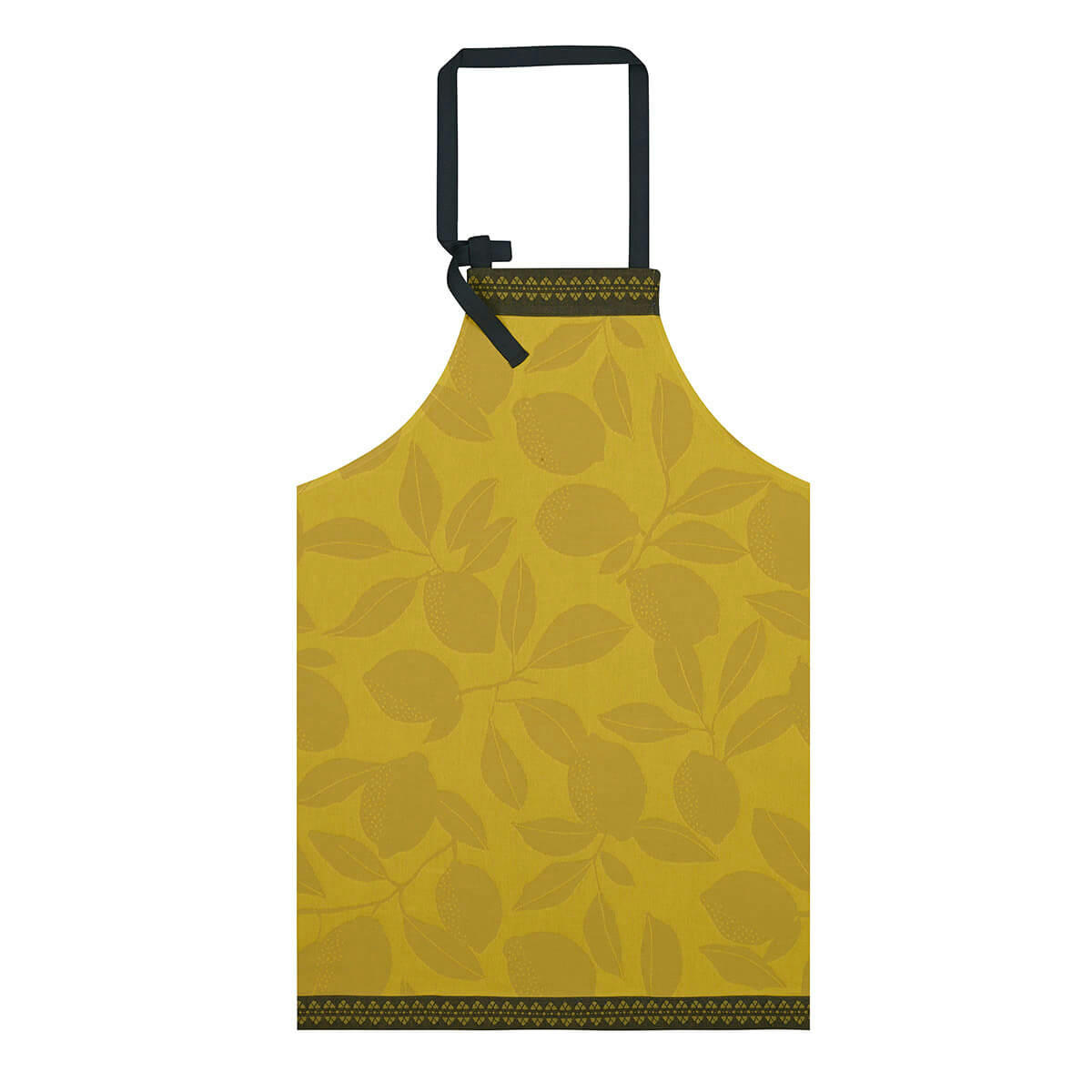 SOUS LES CITRONNIERS - Tablier en coton jaune 90 x 96