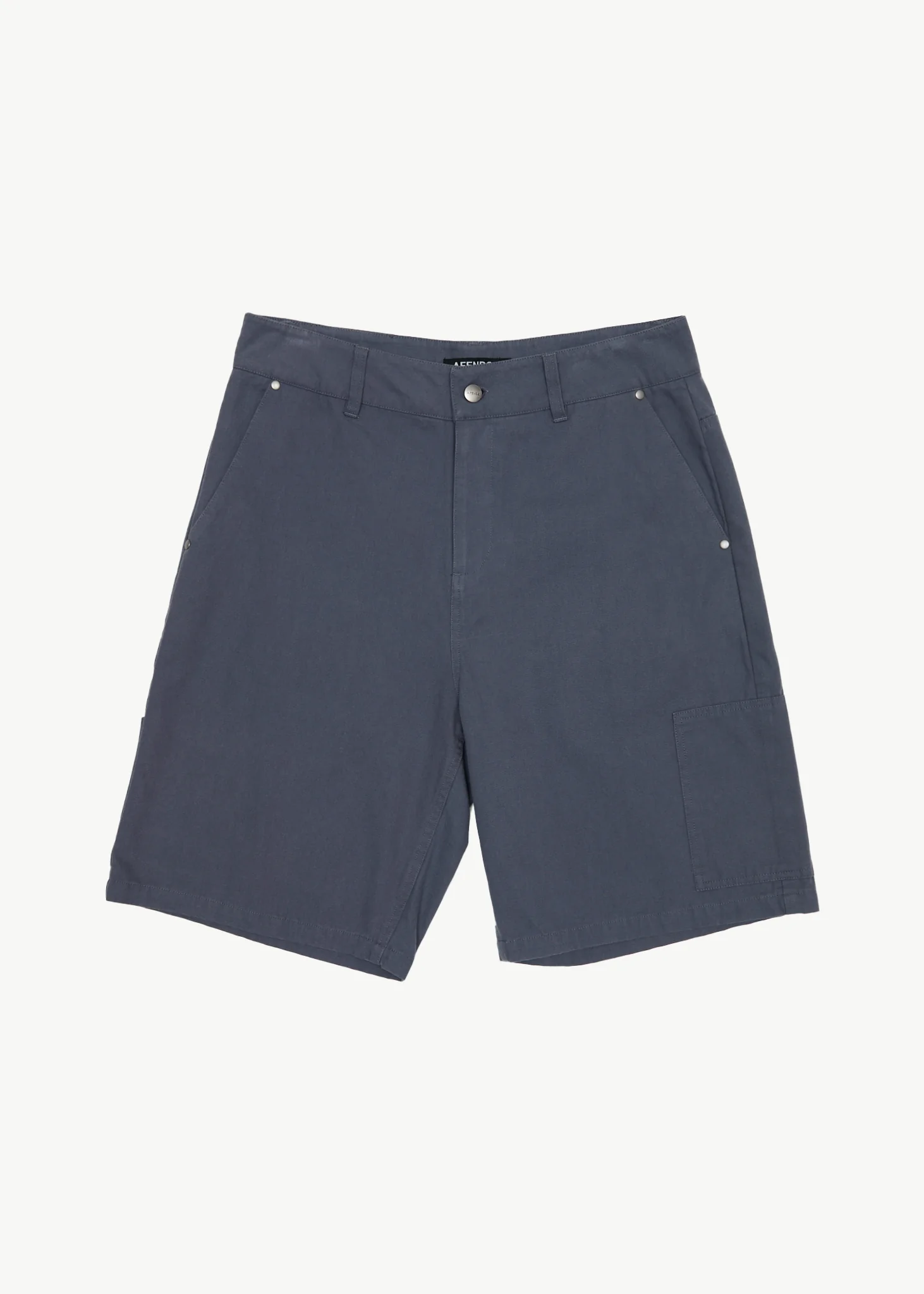 AFENDS Mens Harper - Canvas Workwear Short 20 - Marlin