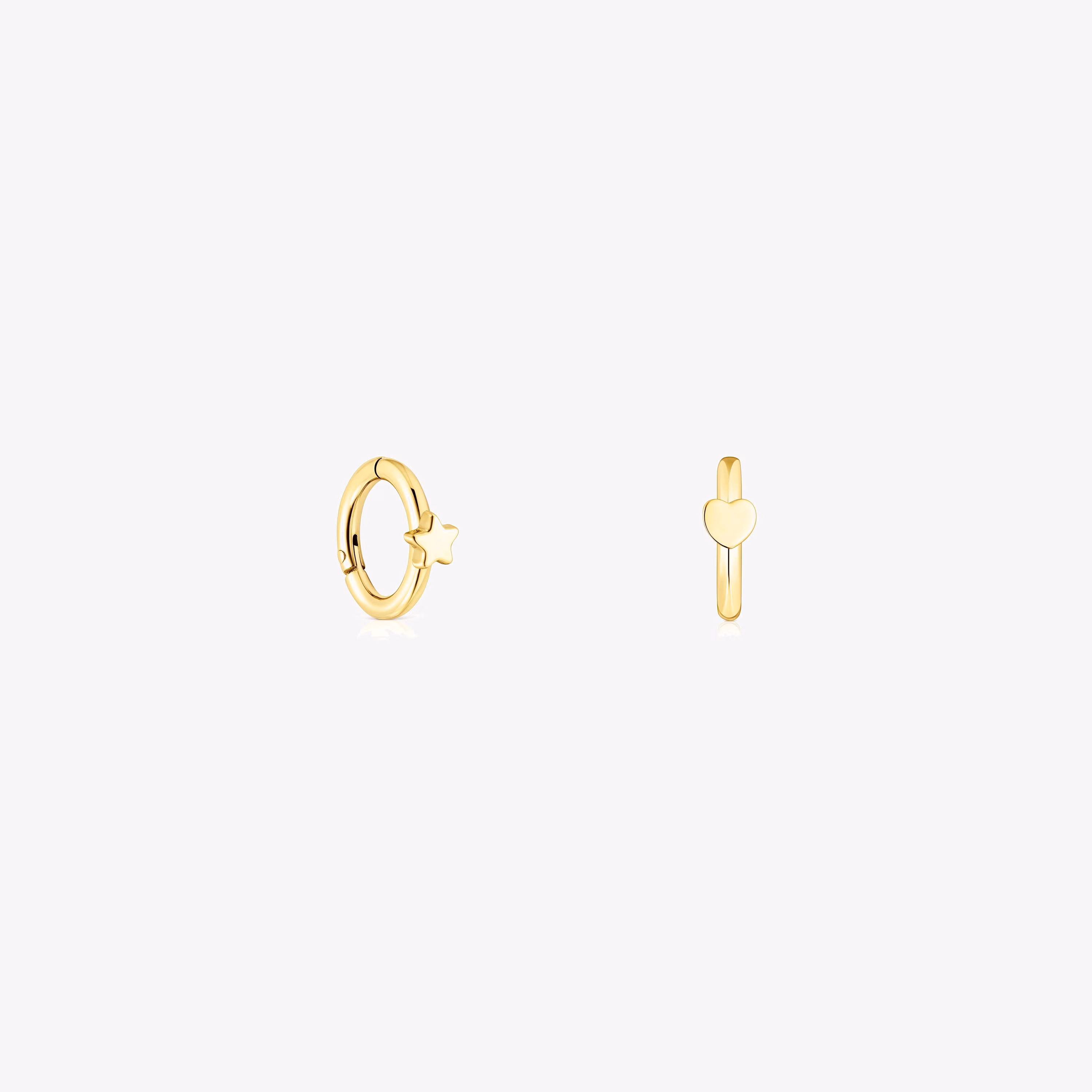 Piercing de oreja TOUS Basics de acero IP dorado