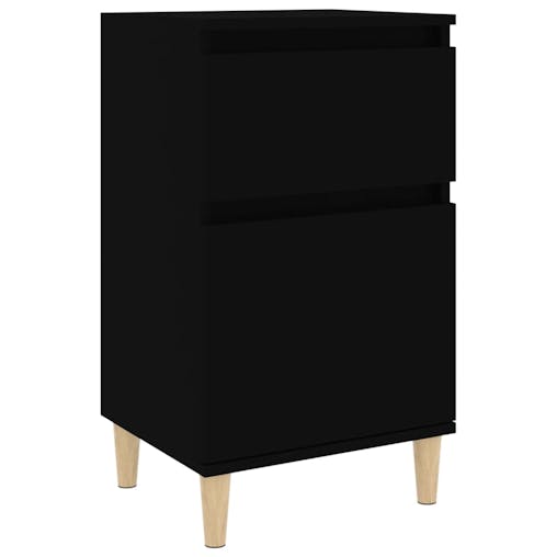 NNEVL Bedside Cabinet Black 40x35x70 cm