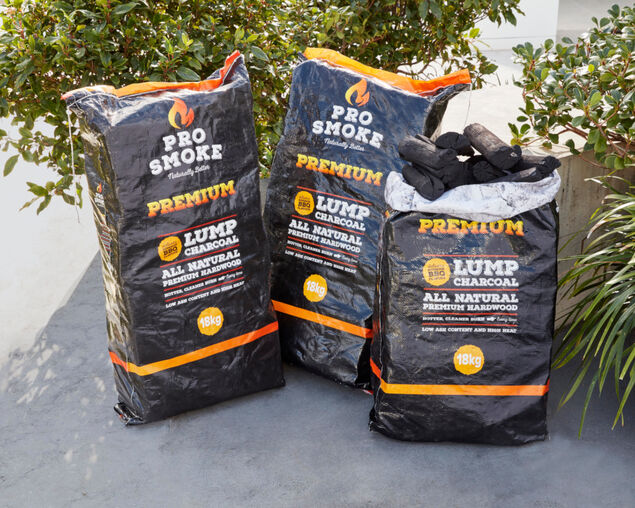 Pro Smoke Premium Hardwood Lump Charcoal 18kg