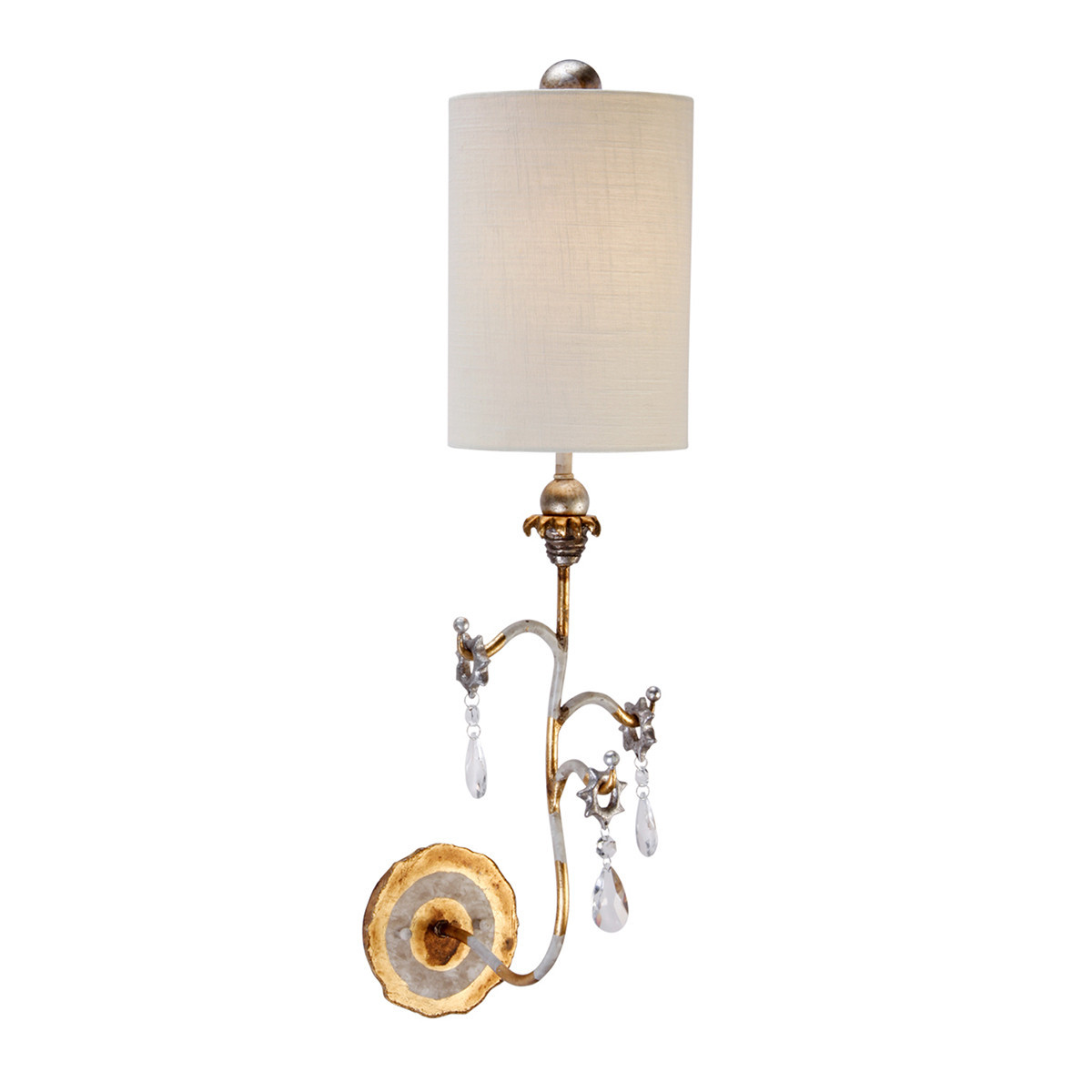 Kinkiet złoty Tivoli 1xE27x60W wym:68,6x19,1x18,1cm IP20 Flambeau