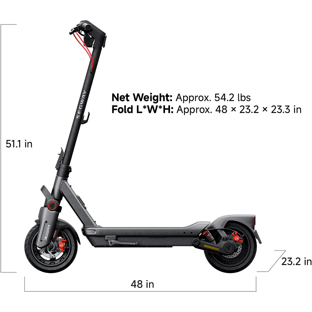 🚀𝐒𝐞𝐠𝐰𝐚𝐲 Max G3 Electric Scooter – 80km Long Range, Dual Suspension, 2000W Motor, Smart TFT Display