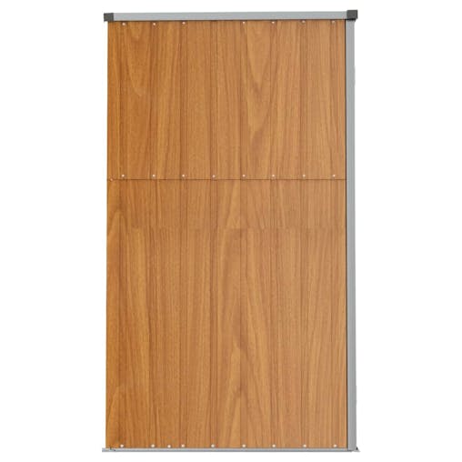 NNEVL Garden Tool Shed Brown 225x89x161 cm Galvanised Steel