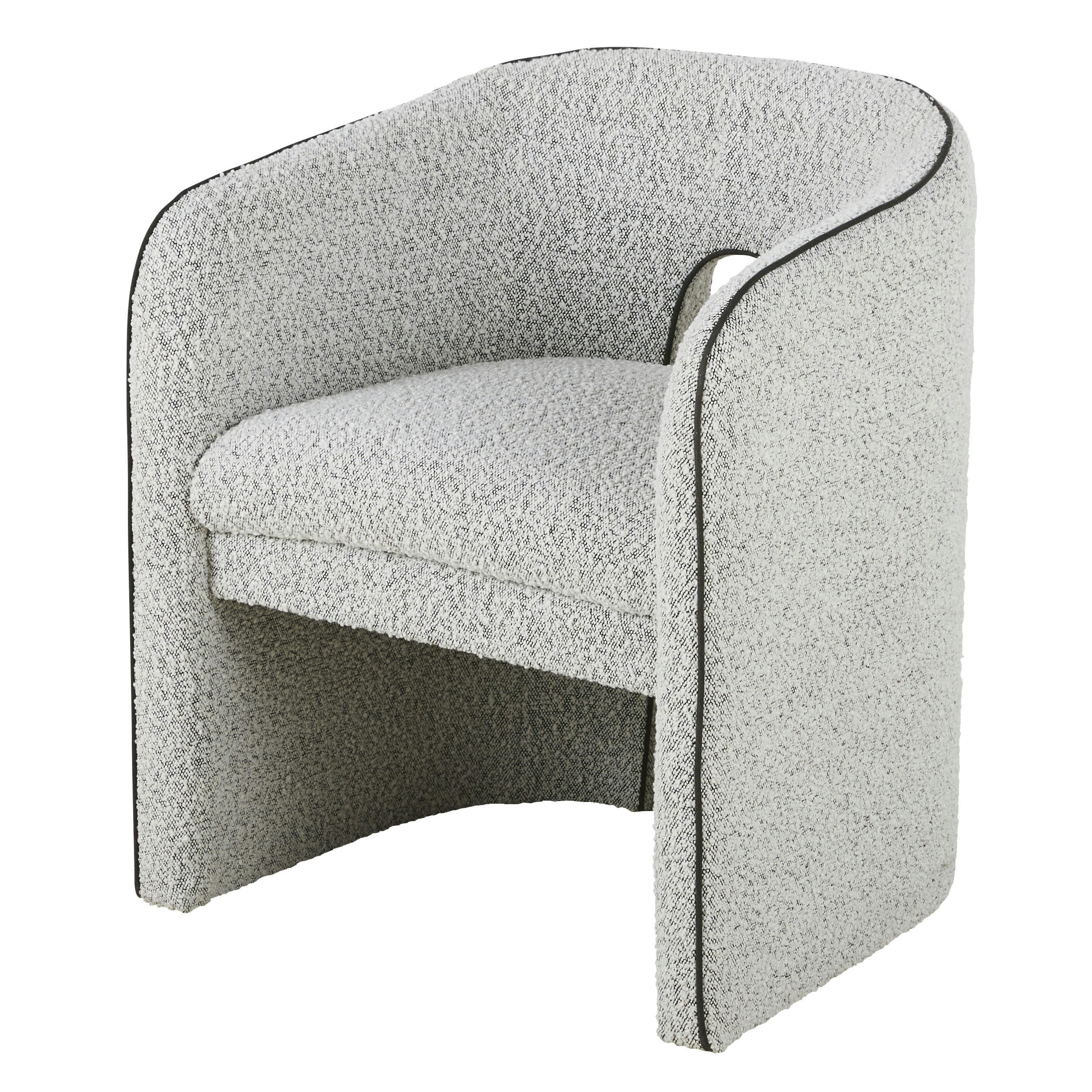 Chess - Fauteuil de table gris chiné