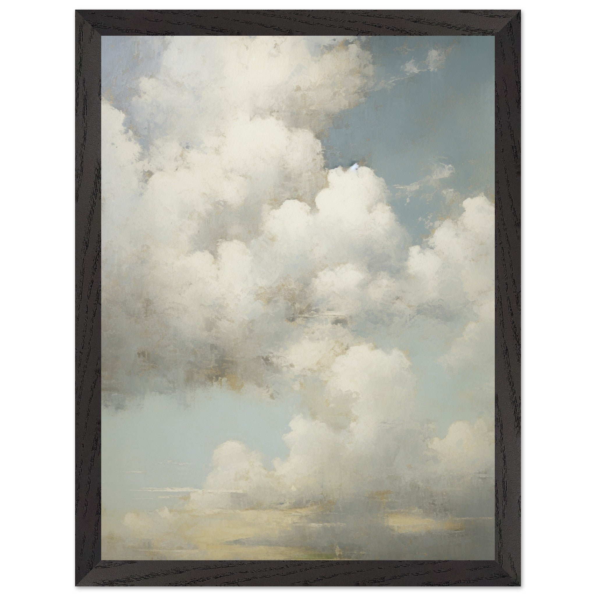 Artfulprints Poster met Lijst The clouds  - 30x40 cm - Wit