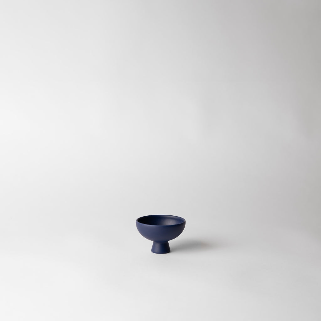 Blue Mini Pedestal Accent Bowl