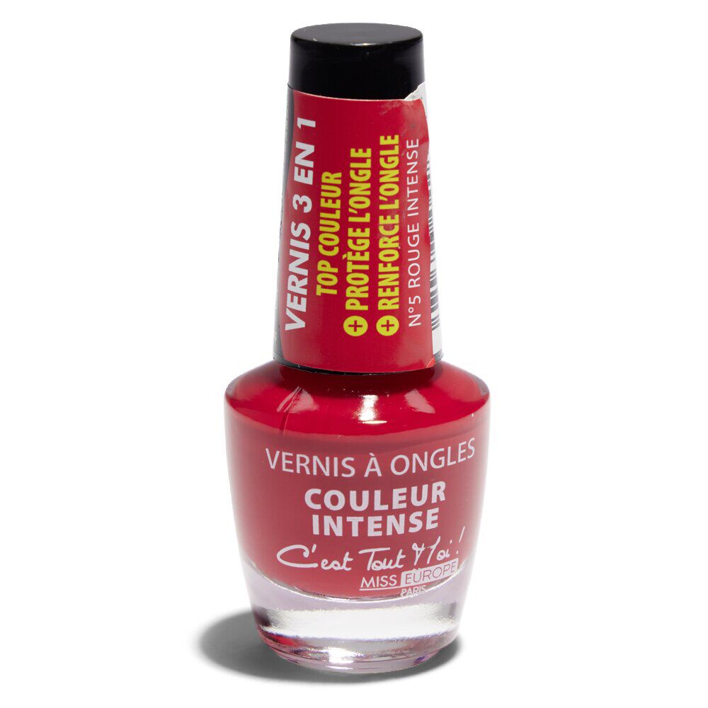 Vernis à ongles 3en1 couleur/protection/renforcement N°05 rose