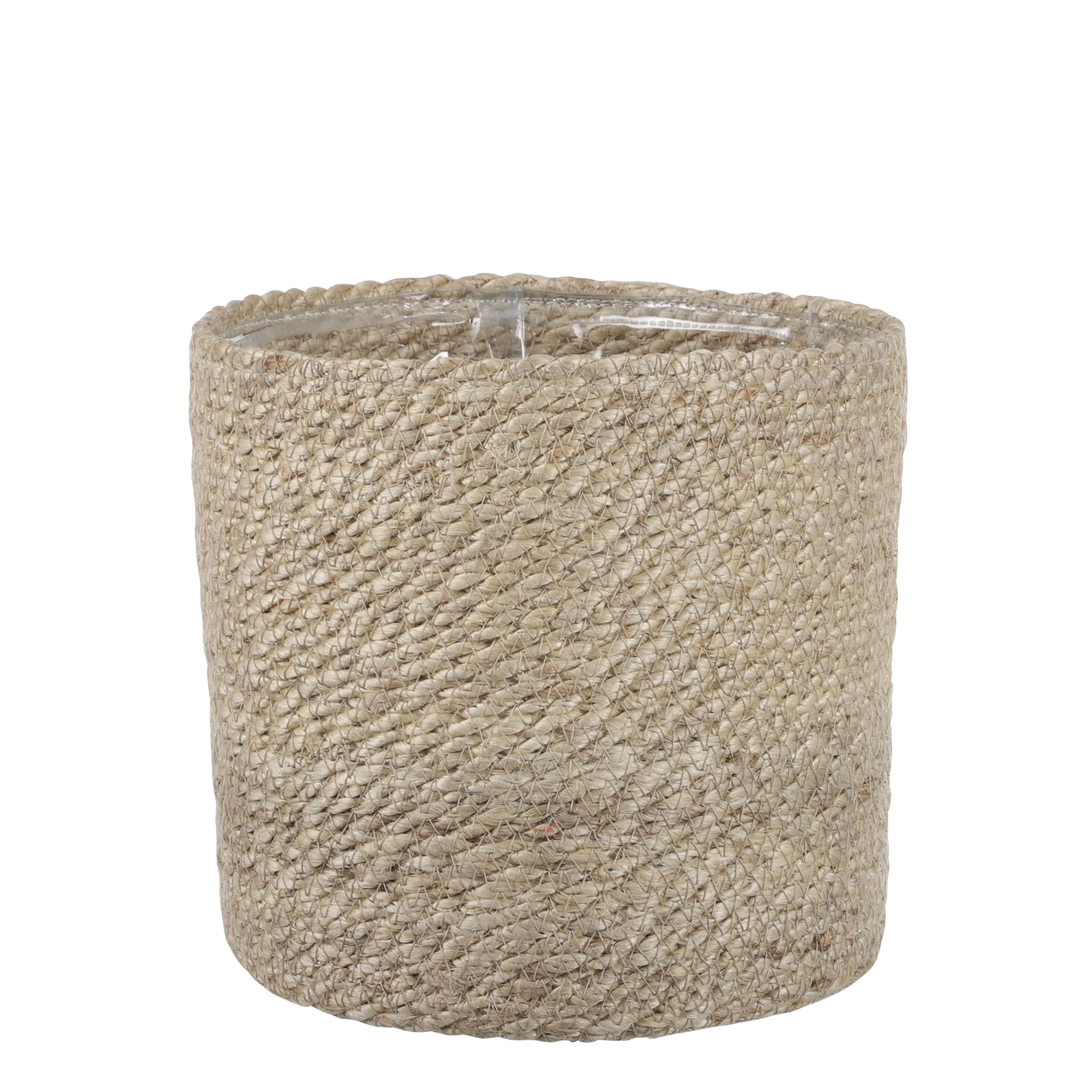 Mica Decorations Atlantic Plantenmand - H20 x Ø20 cm - Jute - Crème