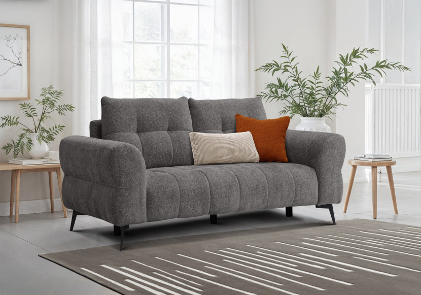 Sofa 2,5 osobowa SALVINI, ciemnoszara