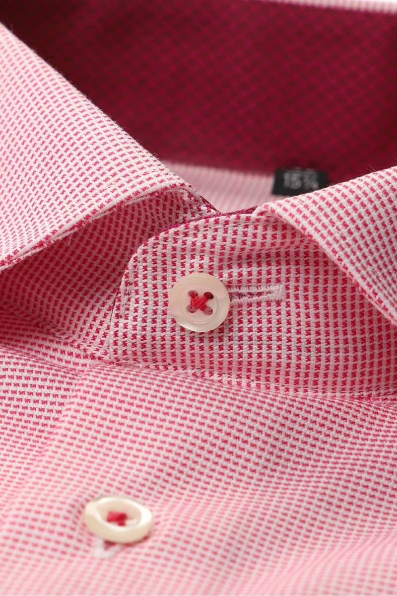 ETERNA Modern Fit Hemd Campari, Strukturiert