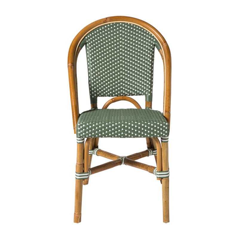 Bistrostoel Paris - groen/wit - 87x57x48 cm