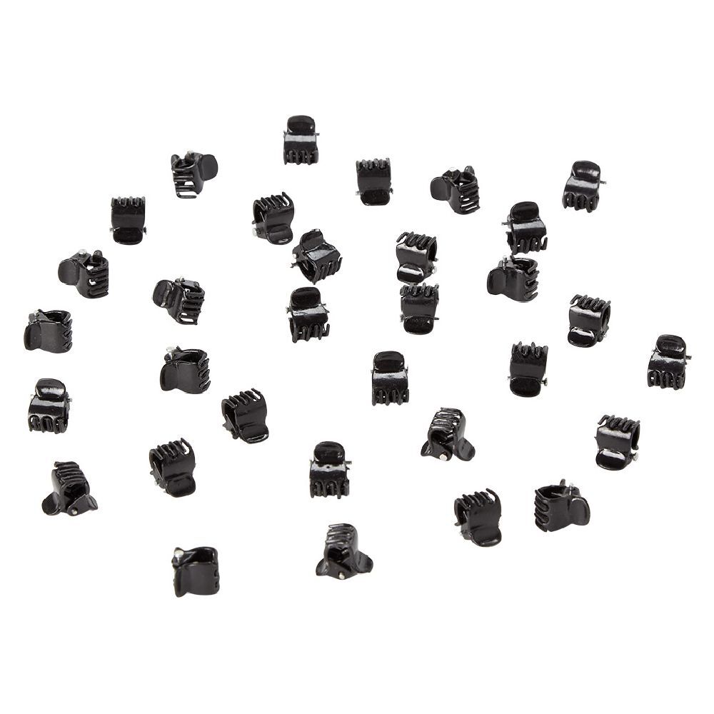 Mini pince plastique noir x32