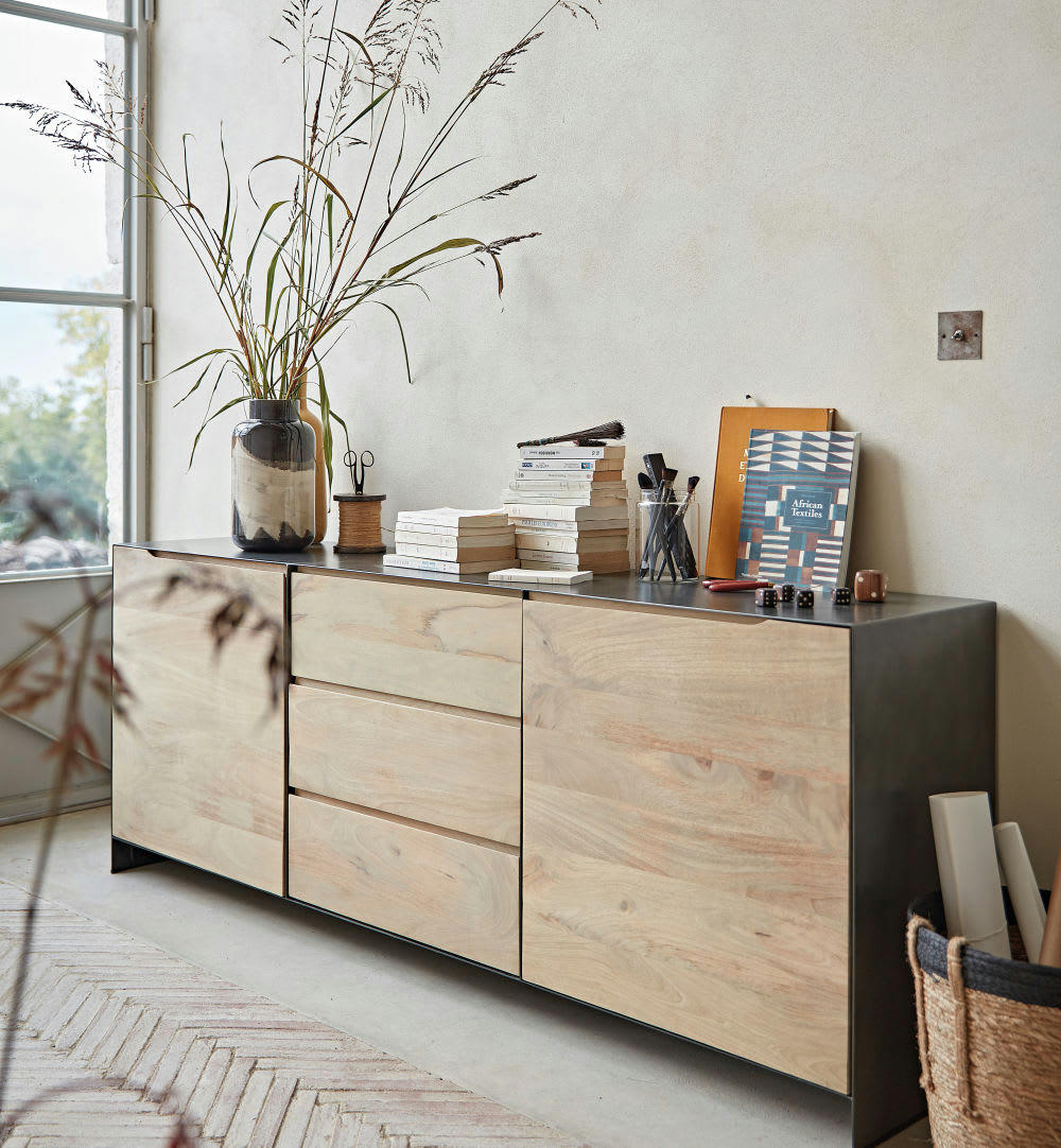 Cincinnati - Buffet enfilade 2 portes et 3 tiroirs