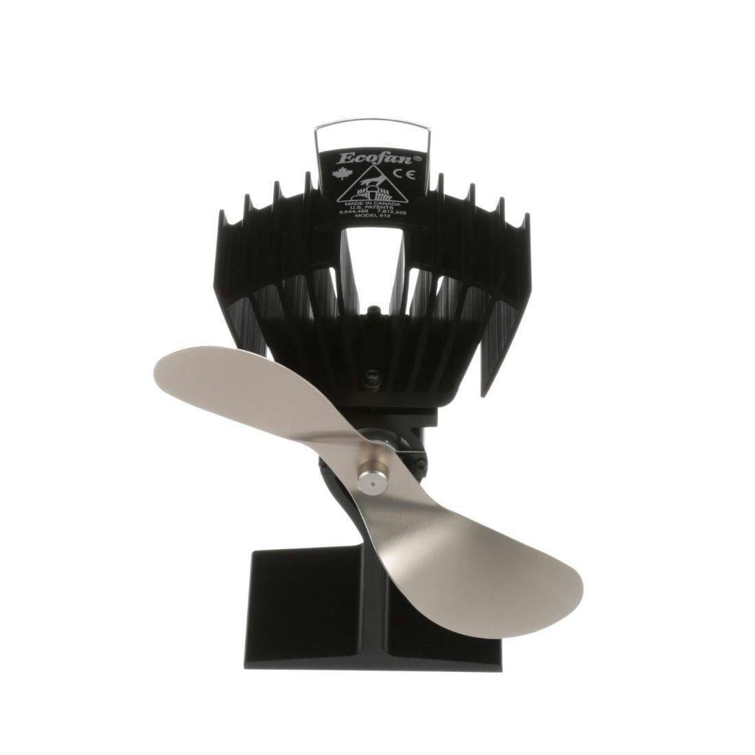Ecofan AirMax Wood Stove Fan, Black/Nickel
