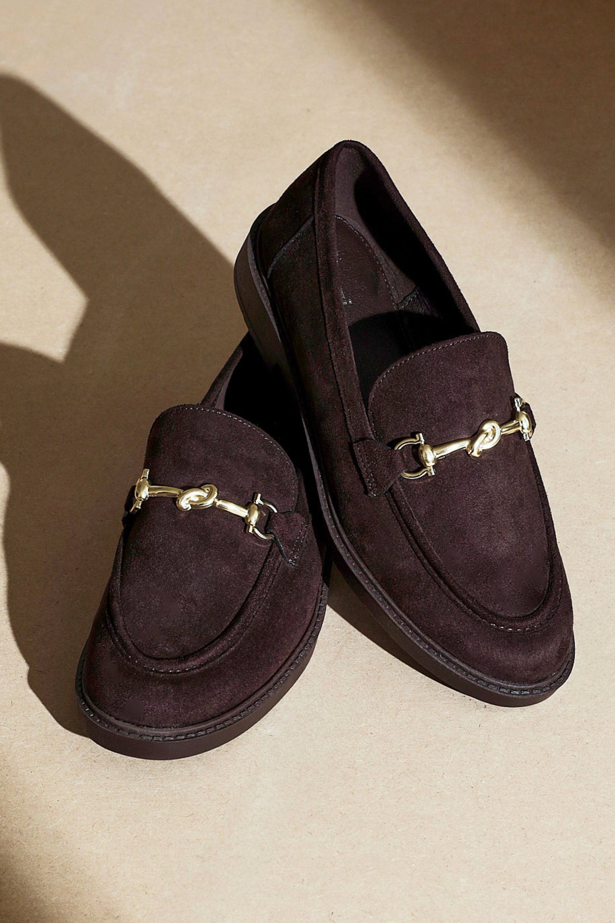 Linzi Elite Brown Faux Suede Loafer