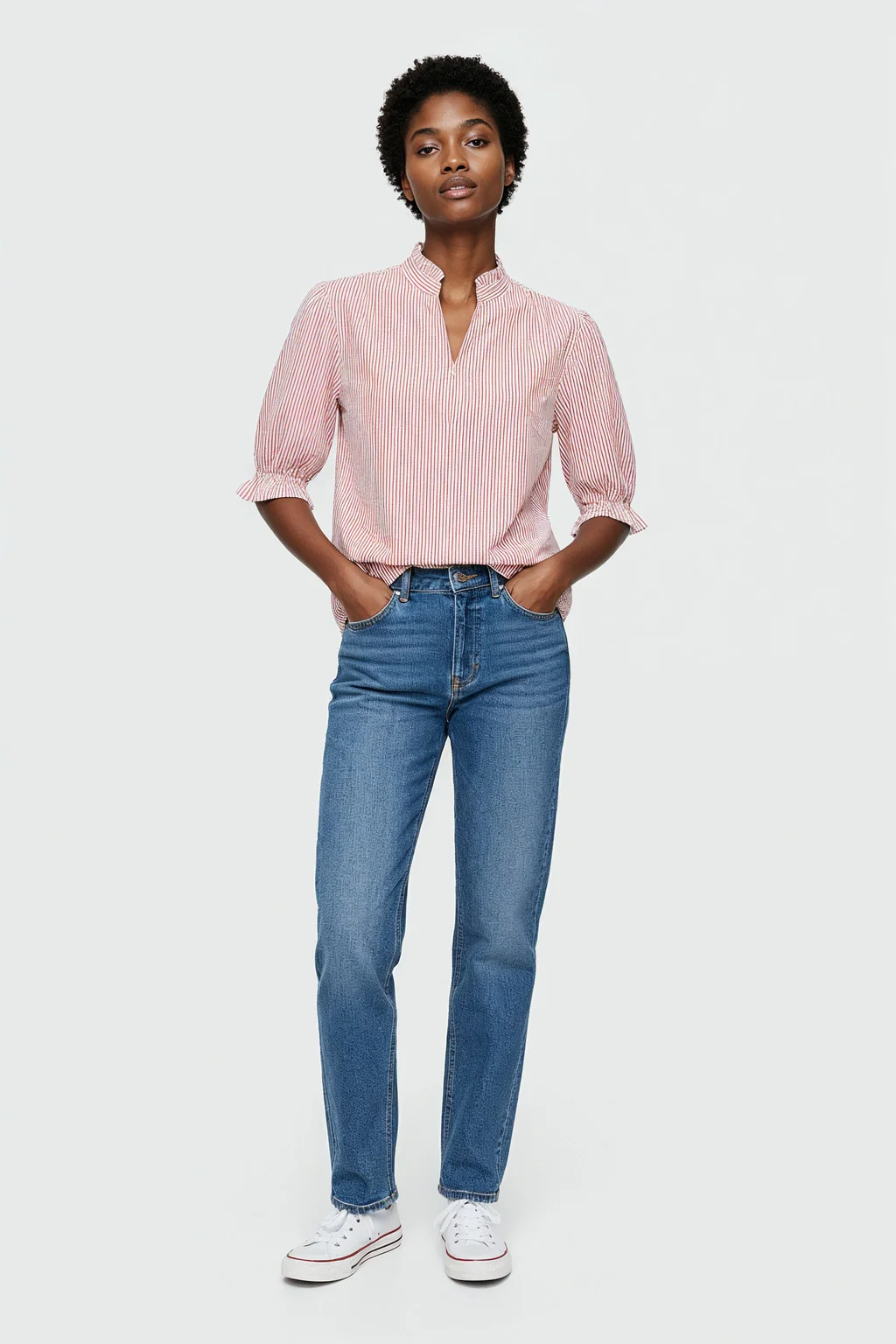 Blouse en popeline rayée - UDAY