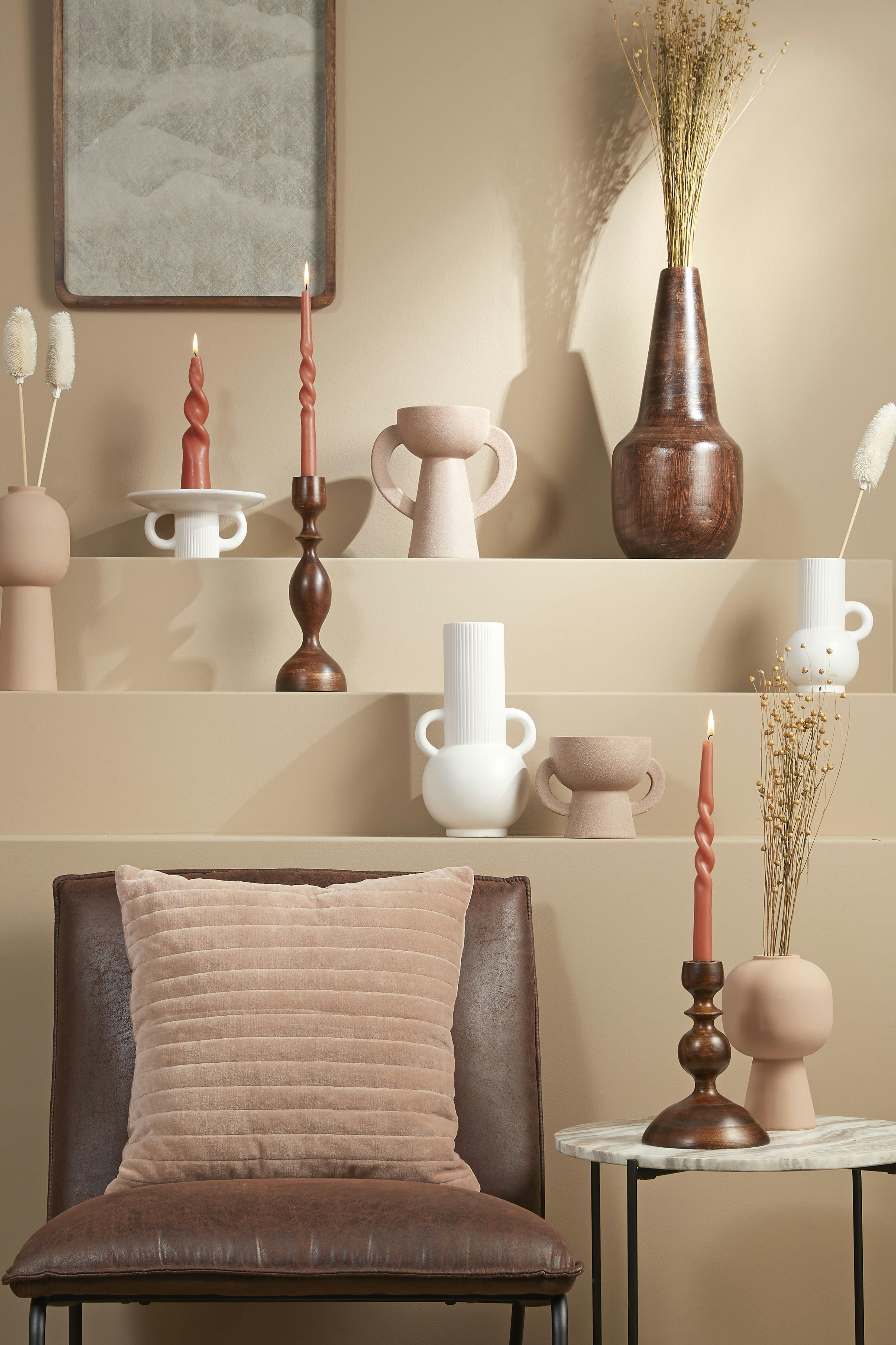 BALBOA - Coussin en coton beige 45x45