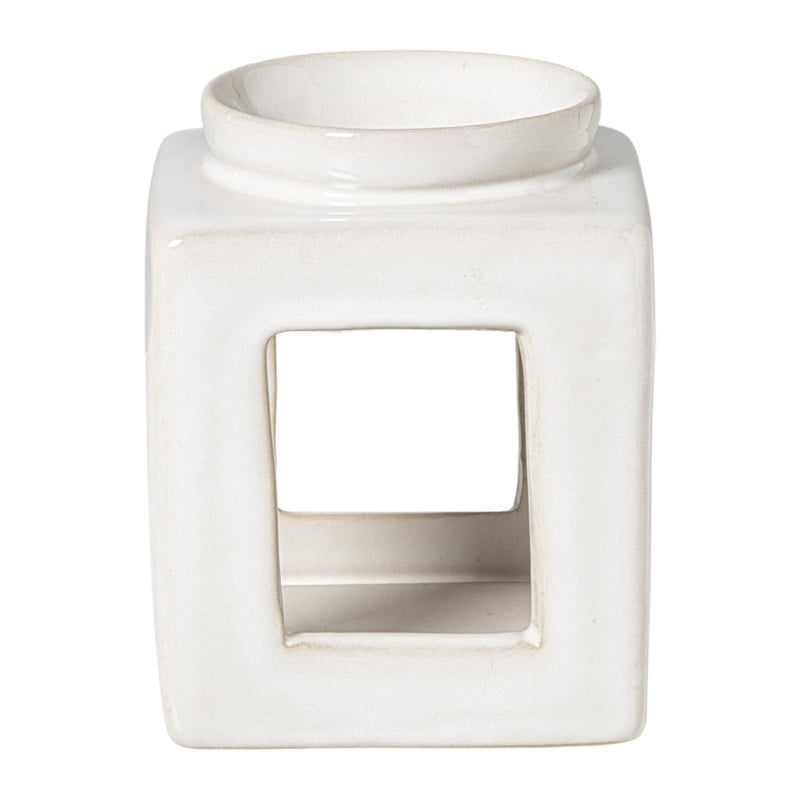 Oliebrander reactive glaze - beige - 11x9x9 cm