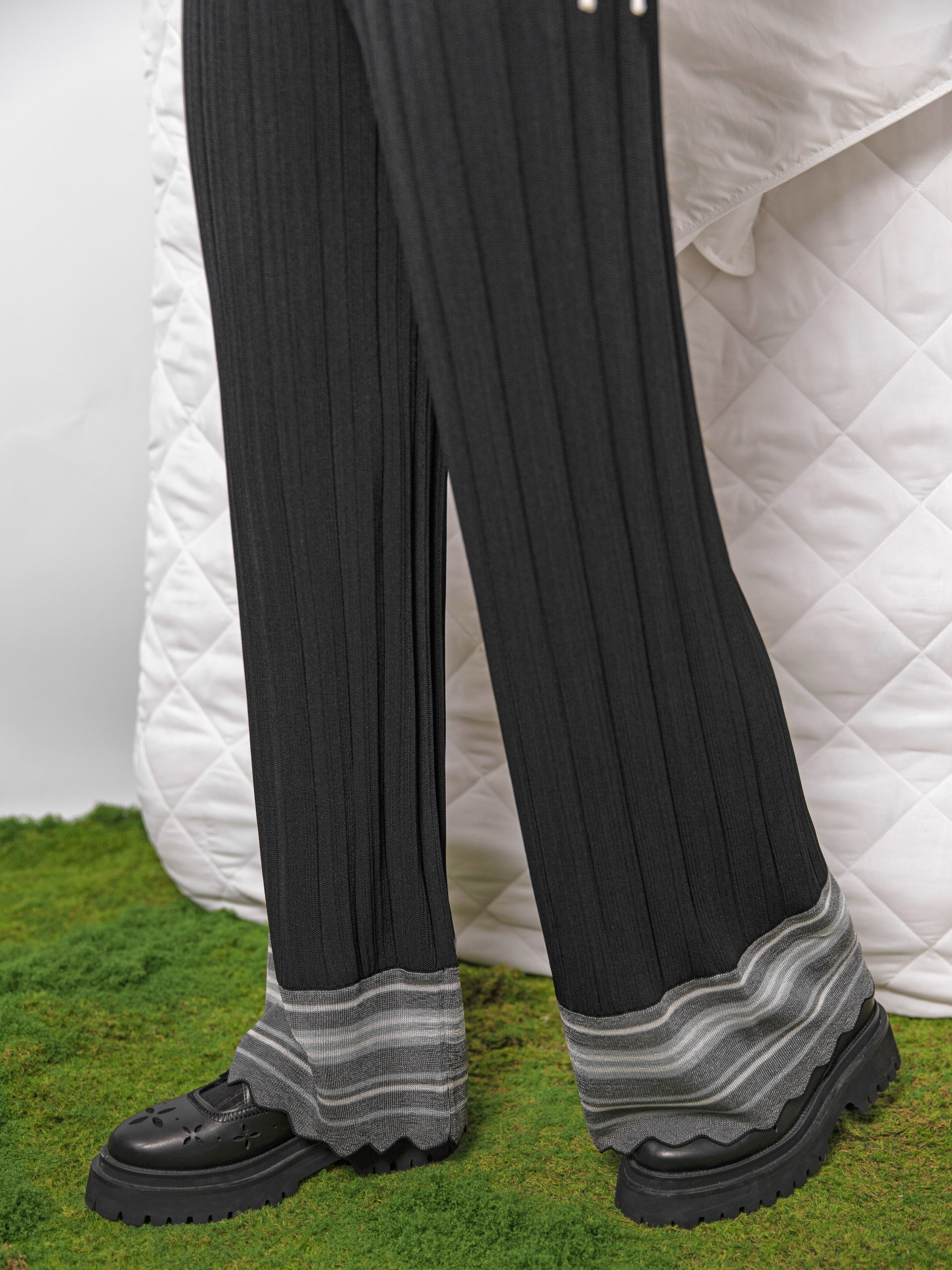 Organza Knitted Pants - 26SDB064U