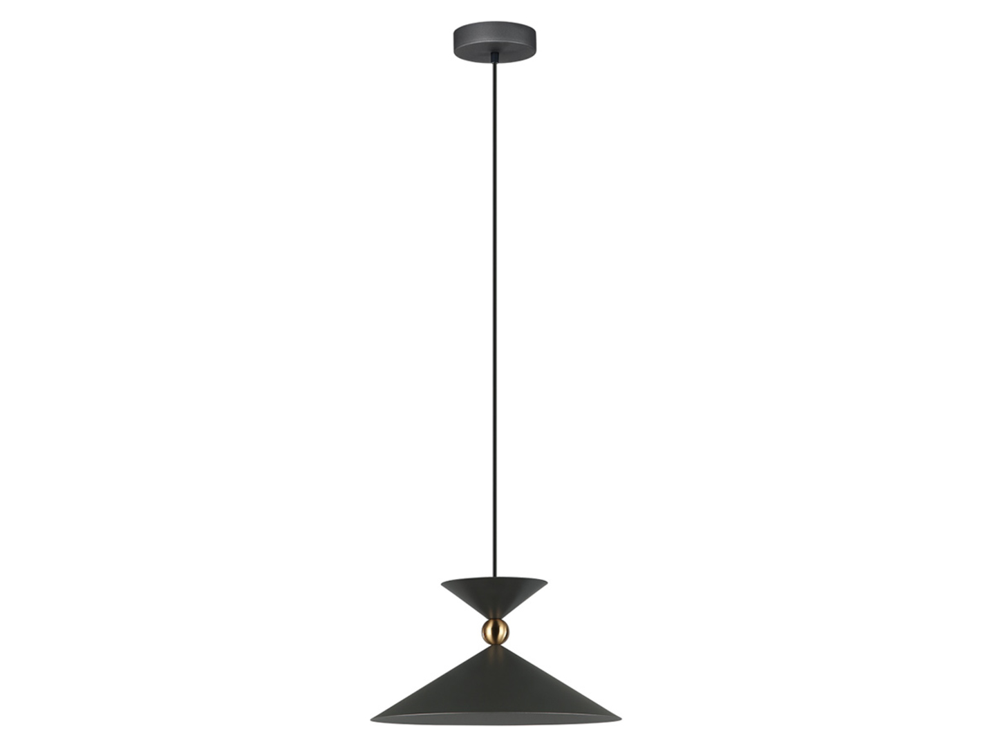 Lampa wisząca Quelto stalowa czarna