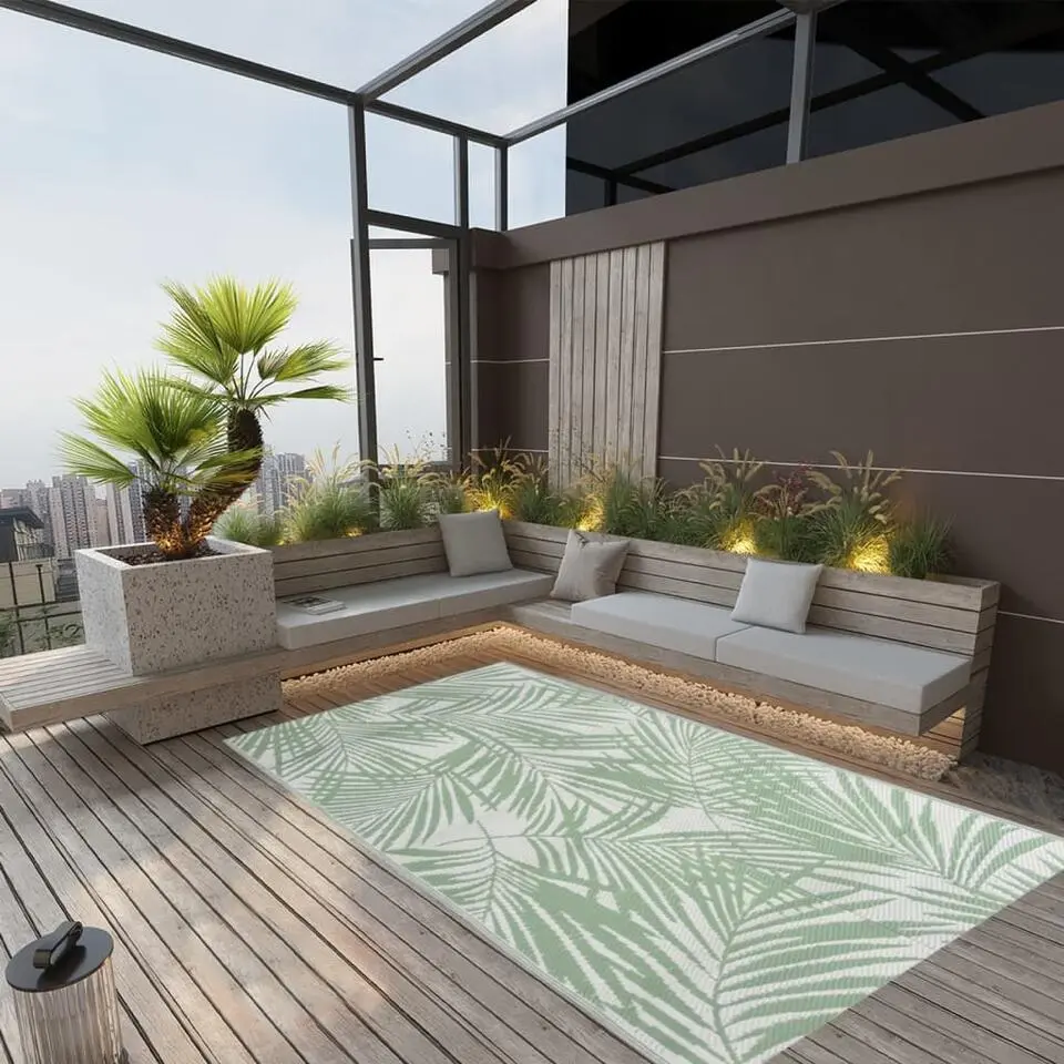 vidaXL - Buitenkleed - Groen - Polypropyleen - 120 x 180 cm