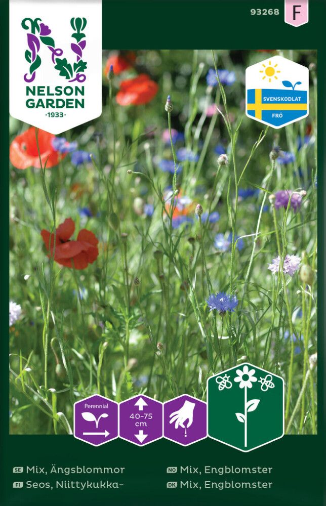 BLOMSTERFRØ NELSON GARDEN MIX ENGBLOMSTER