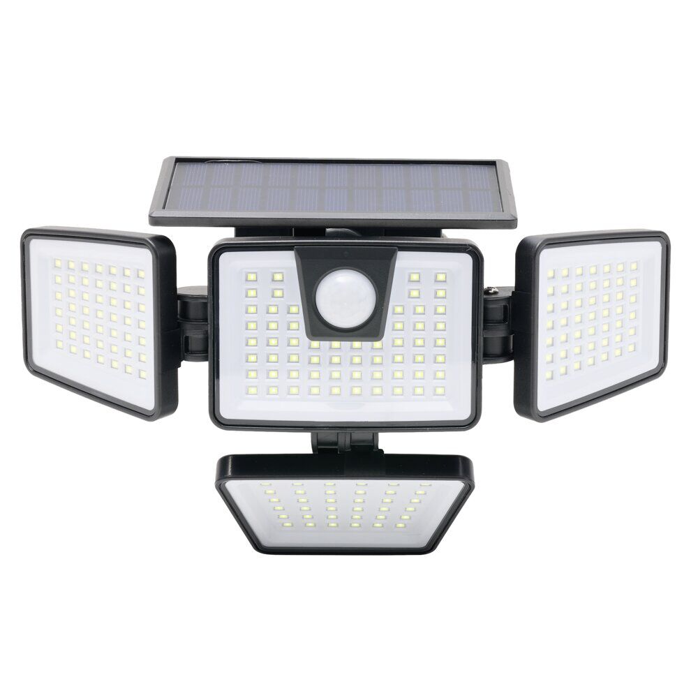Lampe solaire murale détecteur de mouvement 192LED 800lms 7W noir