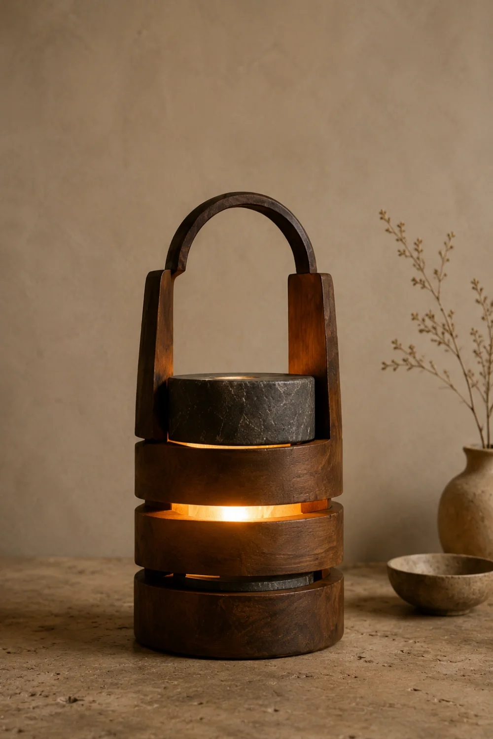 Wooden Art Lamp #WL089