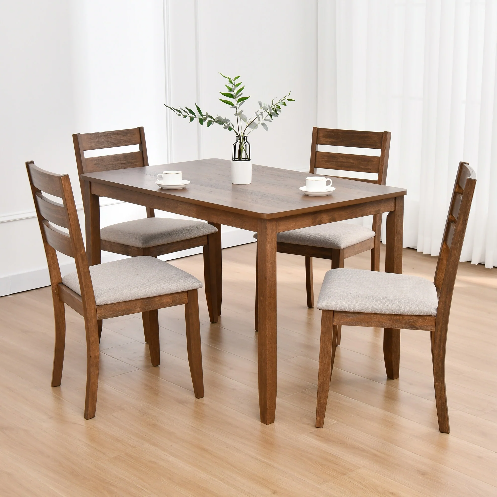 Solid Wood 47 Length Dining Room Table (Chairs Not Included)