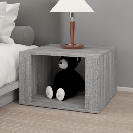 NNEVL Bedside Table Grey Sonoma 57x55x36 cm Engineered Wood