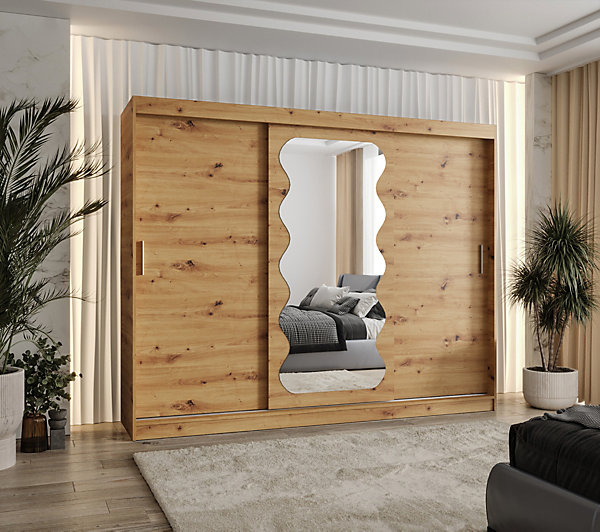 Armoire SPOTI à portes coulissantes H. 250 x L. 250 x P. 62, 3 portes