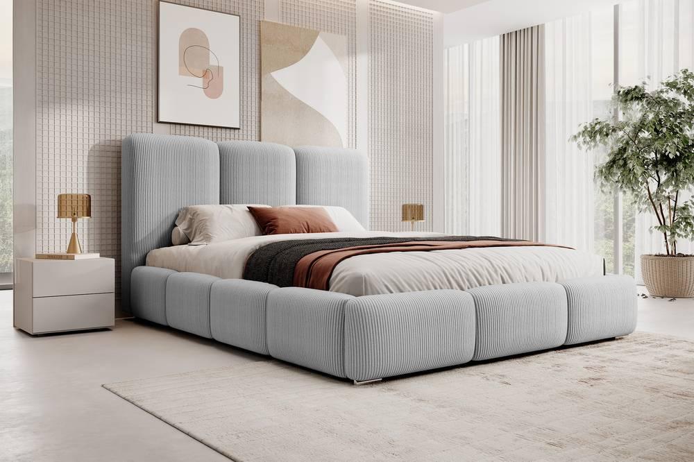 Bedframe Briar met opbergruimte ribstof 140x200
