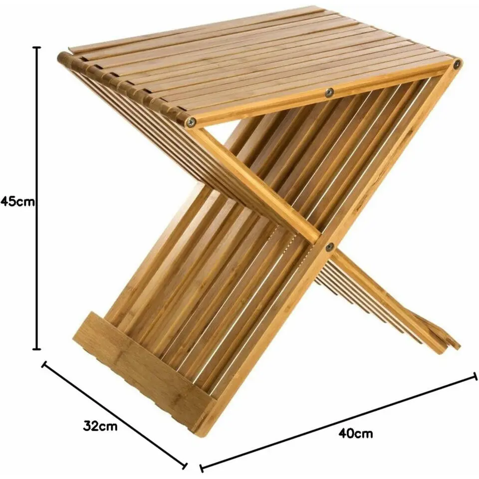 5Five Krukje - opvouwbaar - bamboe - 40 x 32 x 45 cm