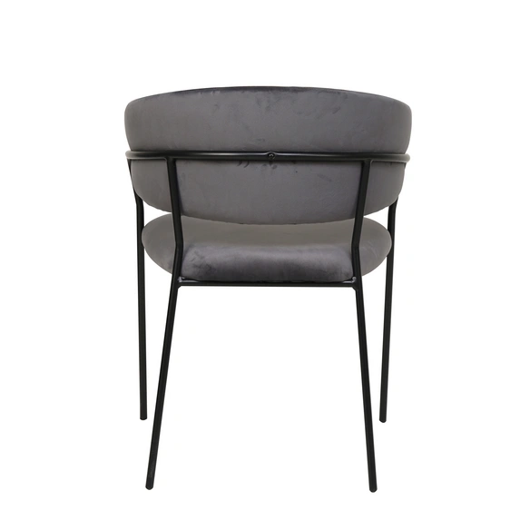 Stuhl, Höhe: 80 cm, grau/schwarz