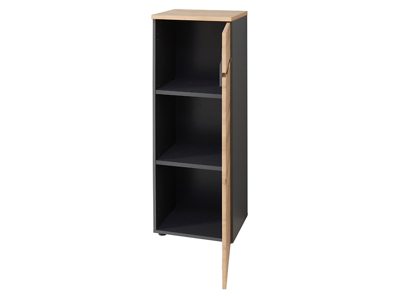 Szafka Brego 38 cm z drzwiami antracyt/dąb artisan