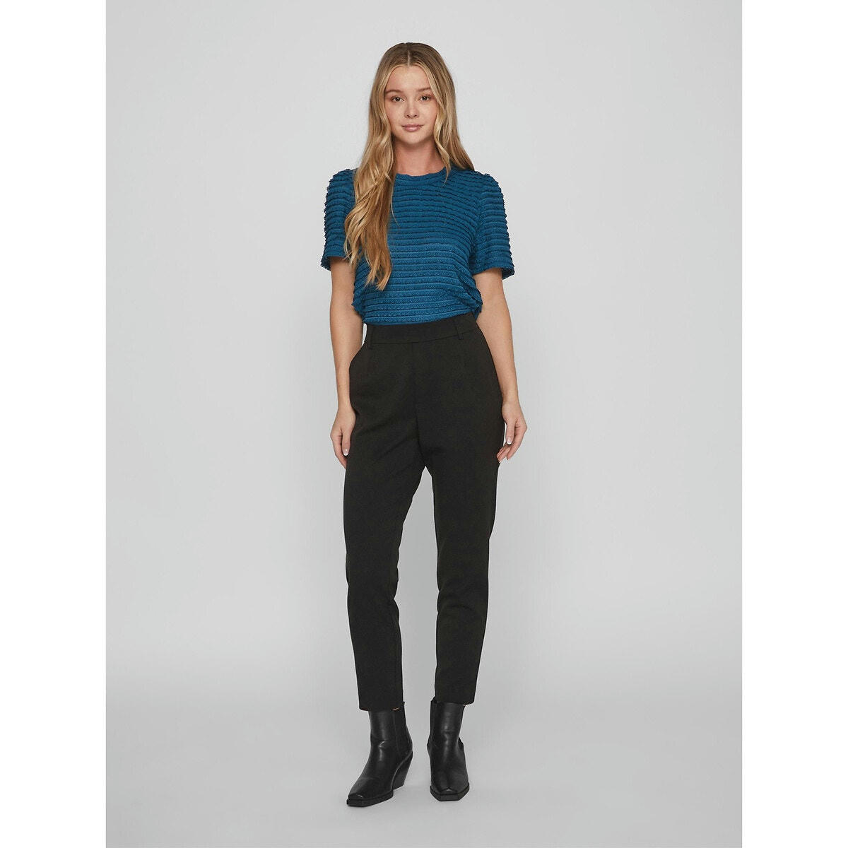 Pantalon tailleur slim, taille haute