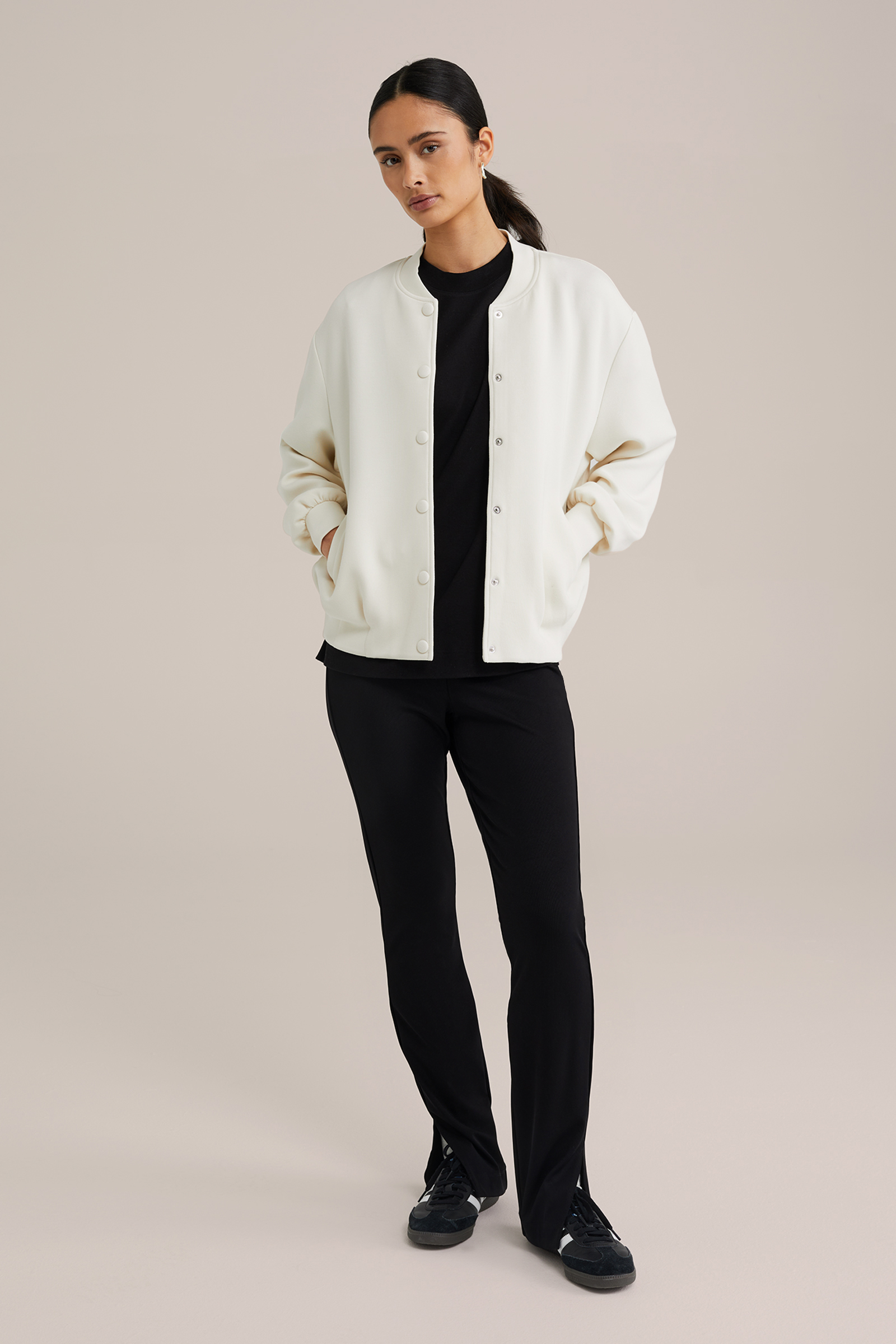 Dames skinny fit legging met structuur