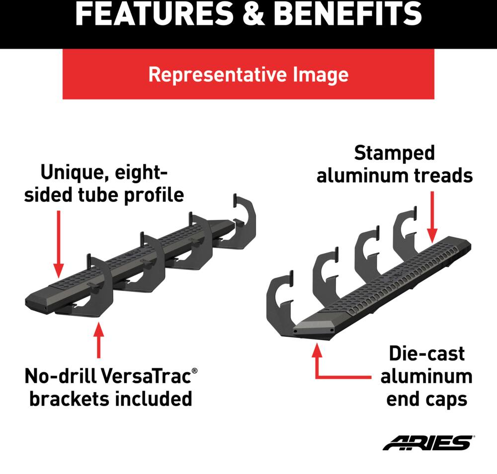 ARIES AdvantEDGE Side Bars, 5-1/2-in