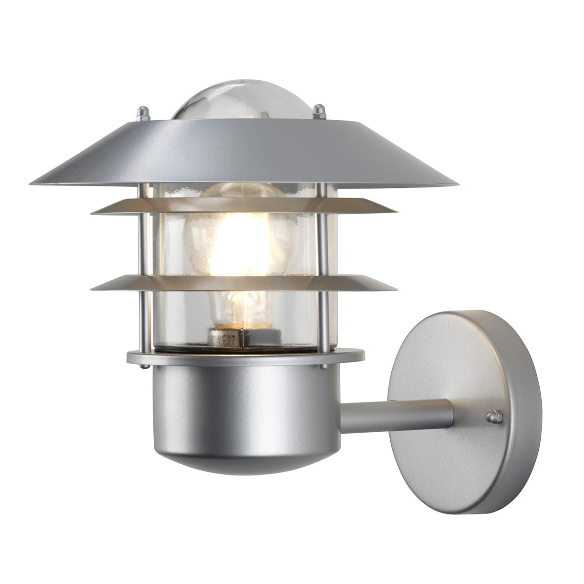 Kinkiet zewnętrznysrebrny Helsingor 1xE27x60W IP44 Elstead