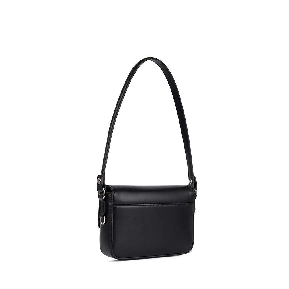 The Amelie - Black Vegan Leather 2-in-1 Handbag
