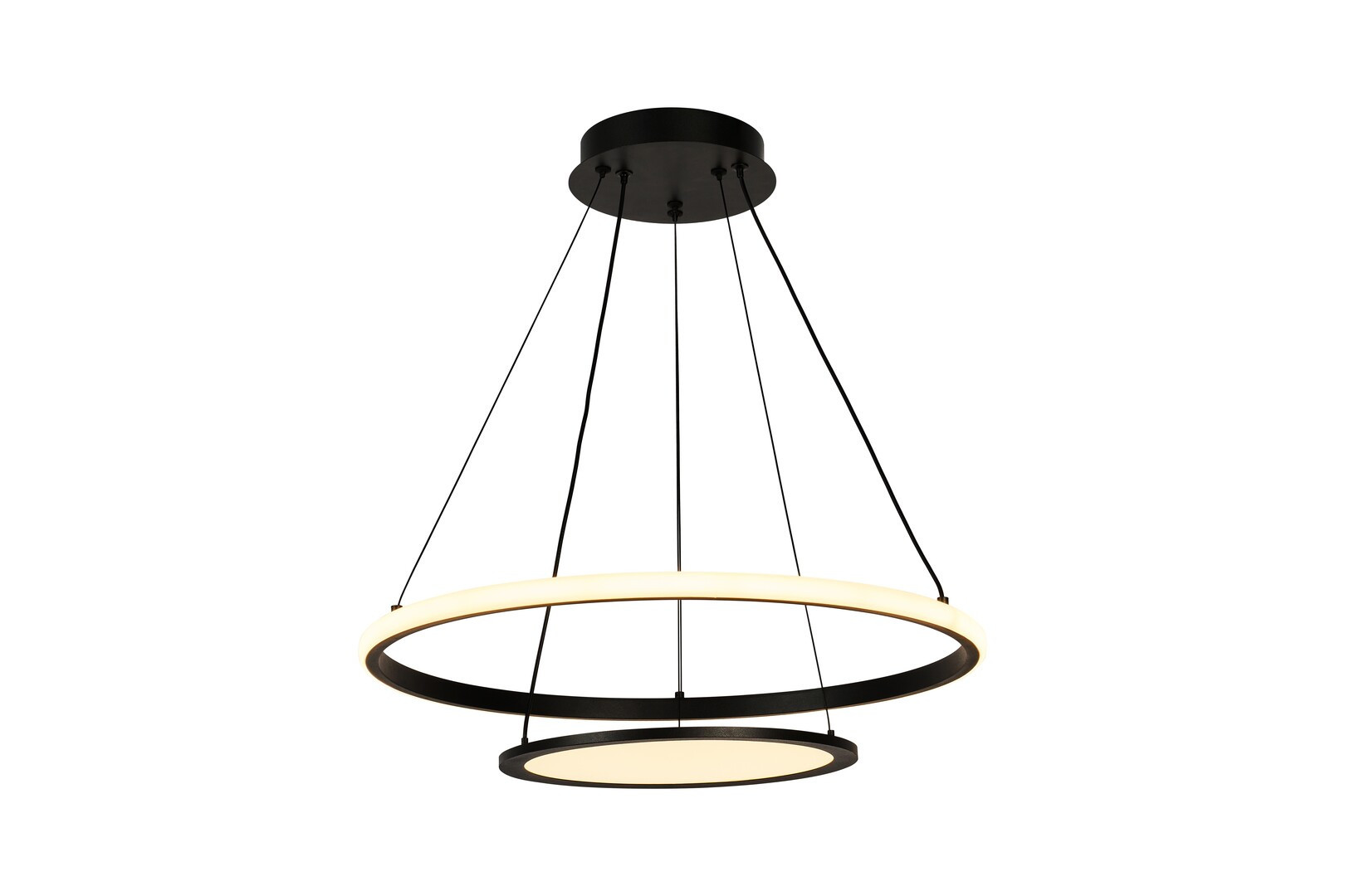 Lampa wisząca JASERO czarno-biała LED 2x42W Odcienie bieli 2260lm Rabalux