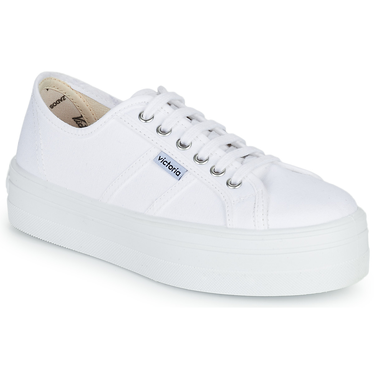 Victoria - BLUCHER LONA PLATAFORMA - White