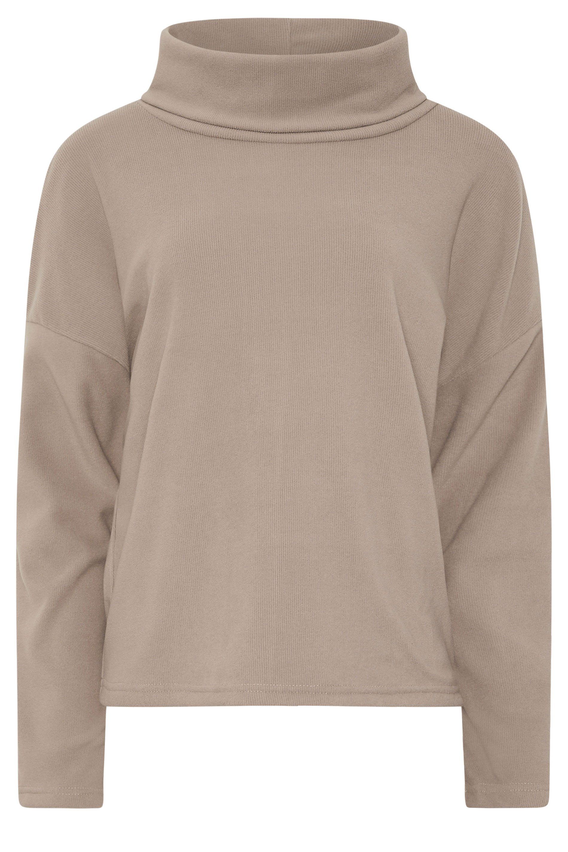 Long Tall Sally Tall Ribbed Roll Neck Top