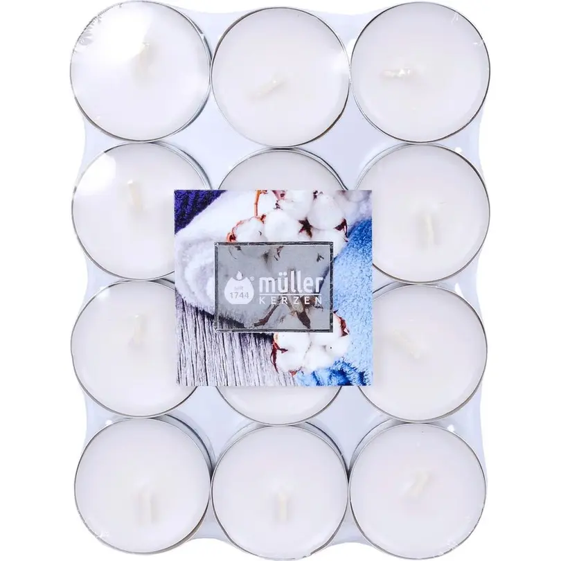 Teelicht 24er-Set Soft Cotton