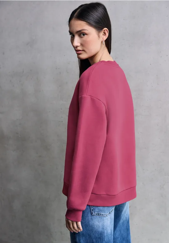 Loose Fit Print Pullover